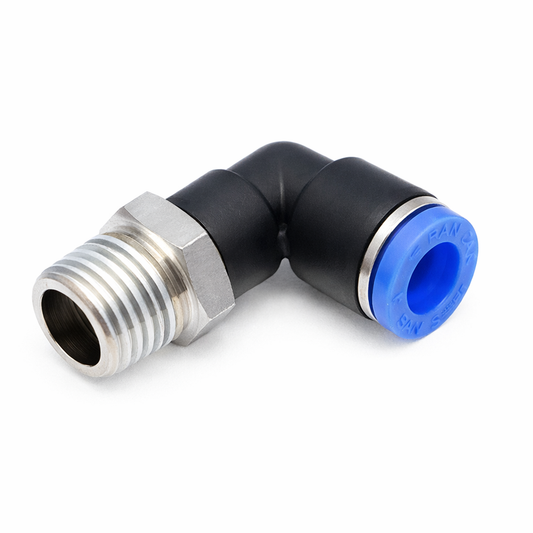 Male Elbow Connector (90° Pneumatic Fitting)