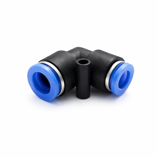 Tube to Tube Elbow Connector (90° Pneumatic Fitting)